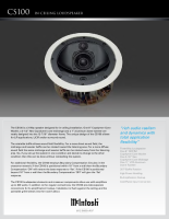 McIntosh CS-100 - Brochure